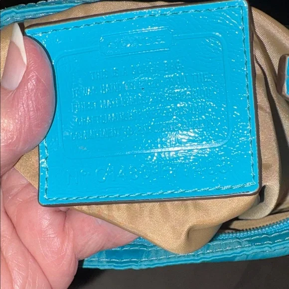 Coach  Getaway signature monogram jacquard  aqua blue Crossbody/shoulder bag - Picture 15 of 15